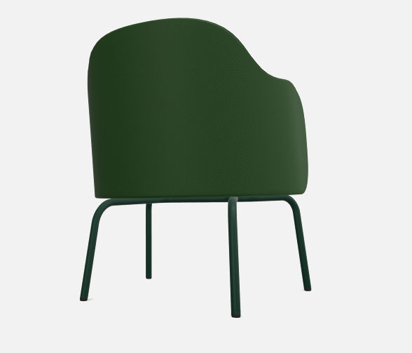 Fotel FLOS lounge FSF 420 butelkowa zieleń 