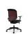 Fotel obrotowy Giroflex 434 z czerwonym oparciem
